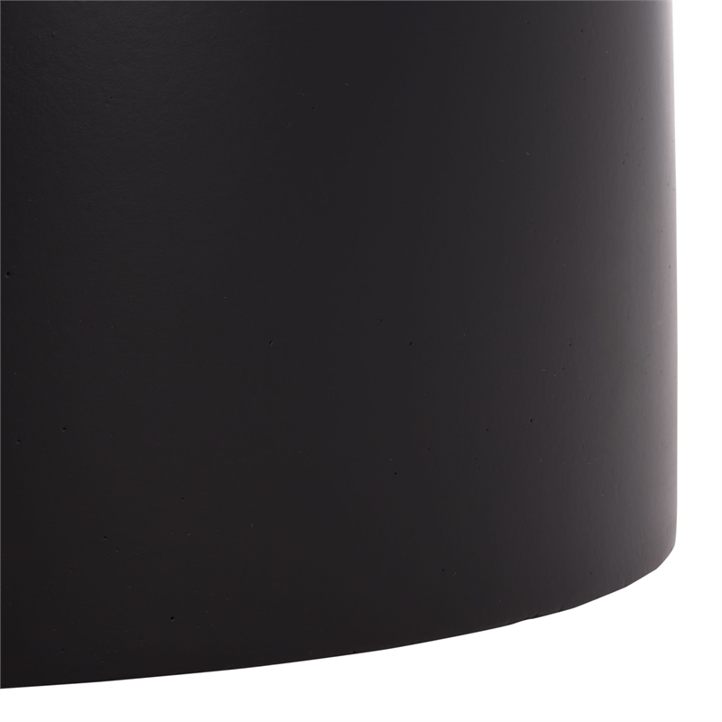 Safavieh Ricco Pedestal Ficonstone Planter in Black