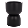 Safavieh Ricco Pedestal Ficonstone Planter in Black