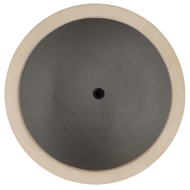 Safavieh Ricco Pedestal Ficonstone Planter  in Beige