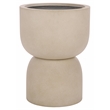 Safavieh Ricco Pedestal Ficonstone Planter  in Beige