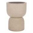 Safavieh Ricco Pedestal Ficonstone Planter  in Beige