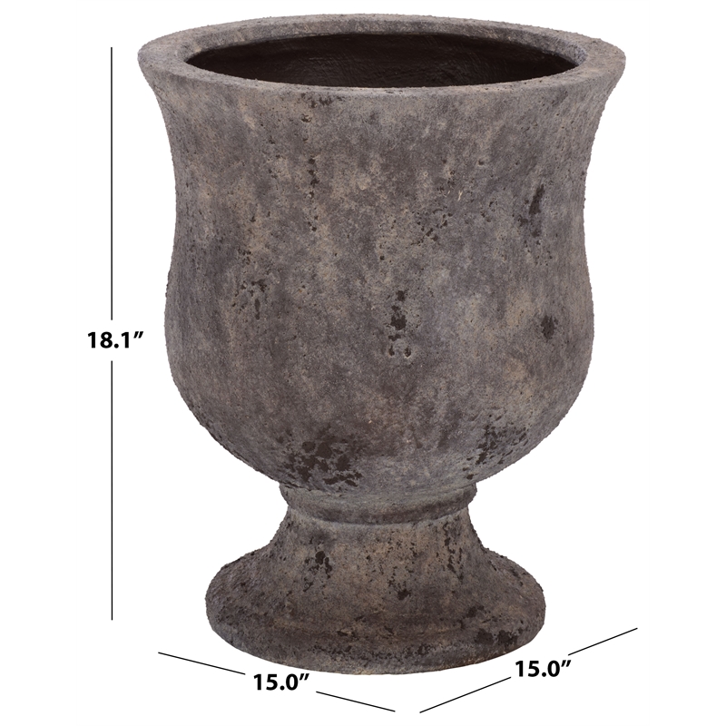 Safavieh Remy Ficonstone Planter Pot in Brown