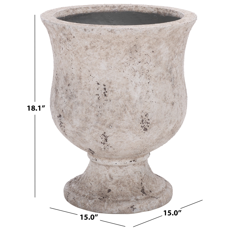 Safavieh Remy Ficonstone Planter Pot in White