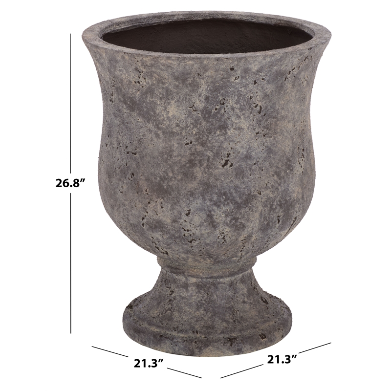 Safavieh Remy Large Ficonstone Planter Pot  in Brown