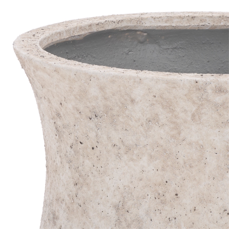 Safavieh Remy Large Ficonstone Planter Pot in White