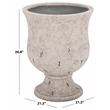 Safavieh Remy Large Ficonstone Planter Pot in White