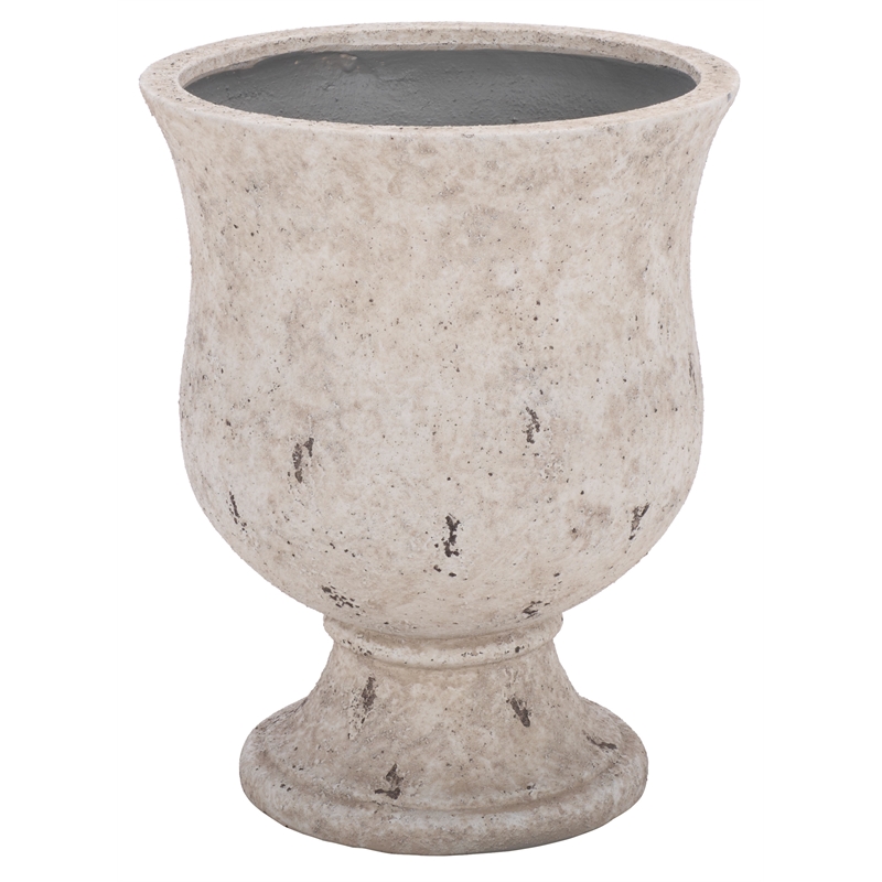 Safavieh Remy Large Ficonstone Planter Pot in White