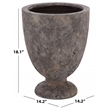 Safavieh Ella Ficonstone Planter Pot in Brown
