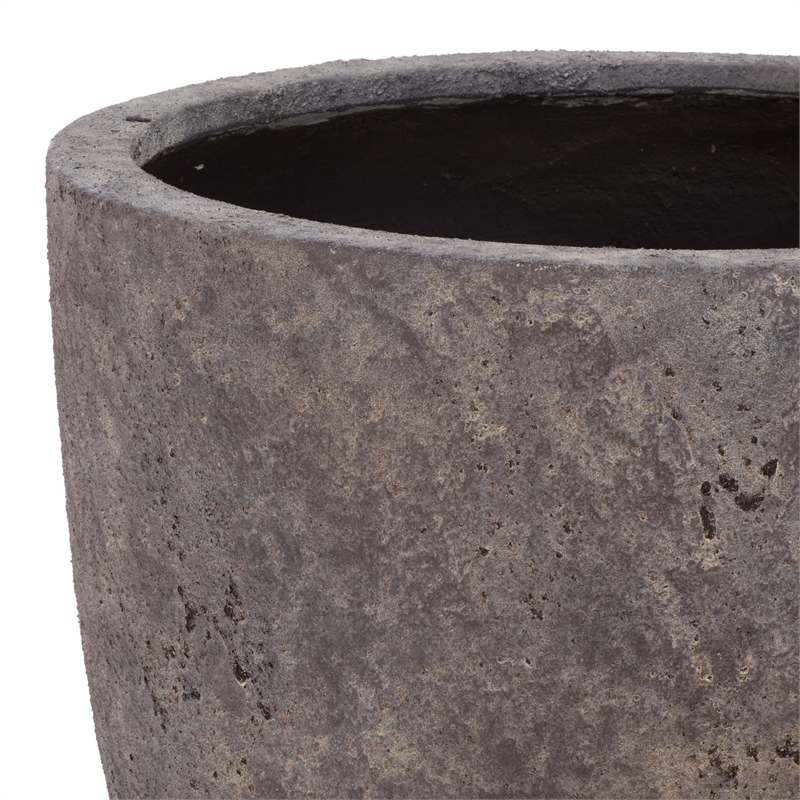 Safavieh Ella Large Ficonstone Planter Pot in Brown