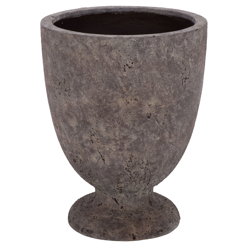 Safavieh Ella Large Ficonstone Planter Pot in Brown