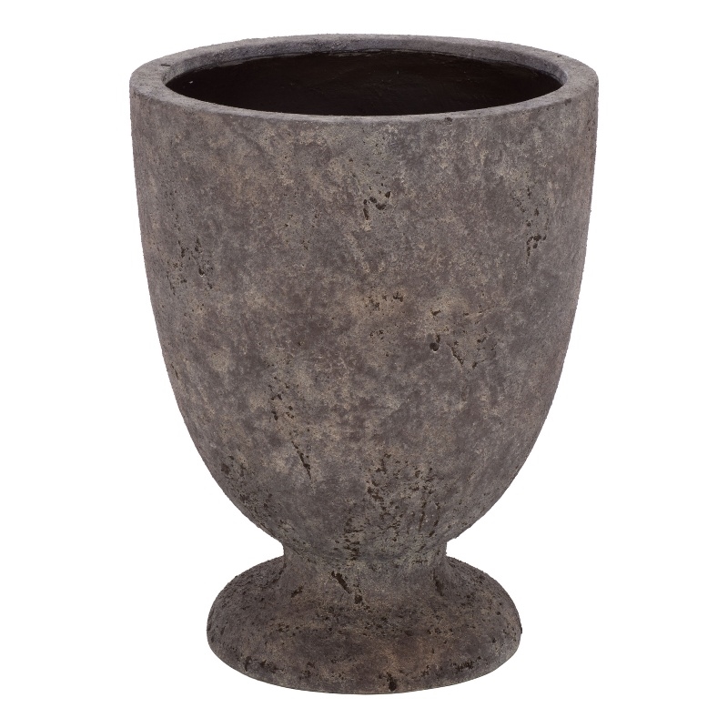 Safavieh Ella Large Ficonstone Planter Pot in Brown