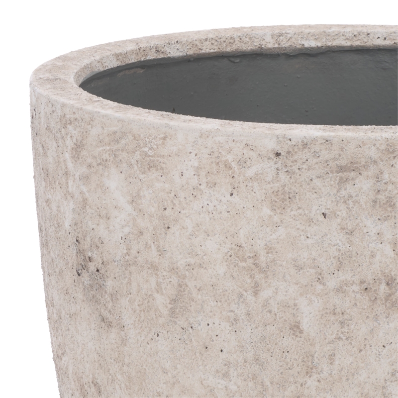 Safavieh Ella Large Ficonstone Planter Pot in White