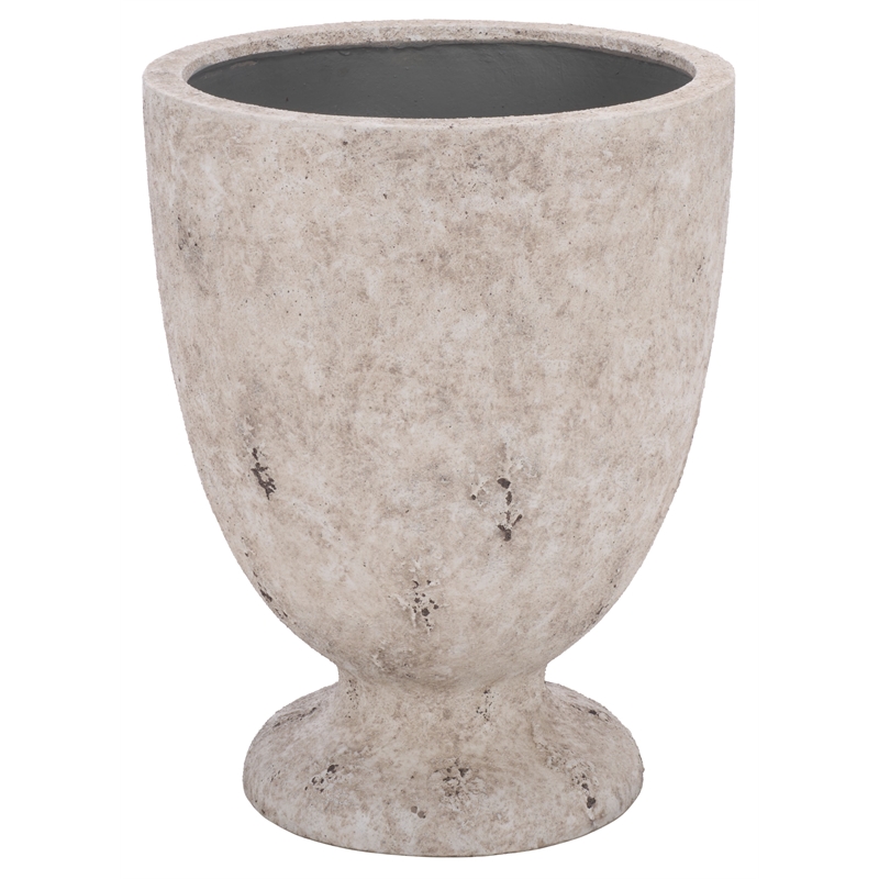 Safavieh Ella Large Ficonstone Planter Pot in White