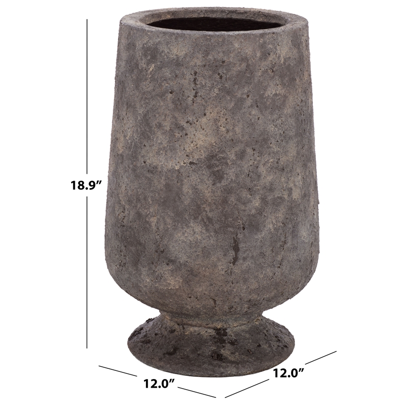 Safavieh Stark Ficonstone Planter Pot in Brown