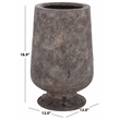 Safavieh Stark Ficonstone Planter Pot in Brown