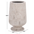 Safavieh Stark Ficonstone Planter Pot  in White