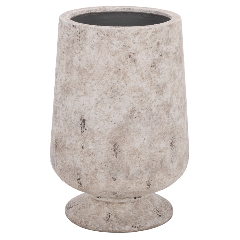 Safavieh Stark Large Ficonstone Planter Pot  in White