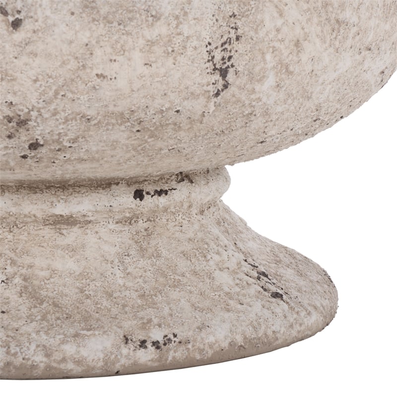 Safavieh Stark Large Ficonstone Planter Pot  in White