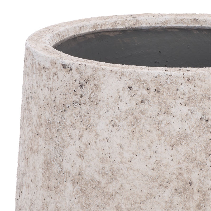 Safavieh Stark Large Ficonstone Planter Pot  in White
