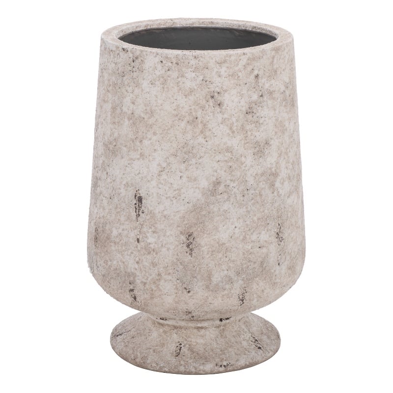 Safavieh Stark Large Ficonstone Planter Pot  in White
