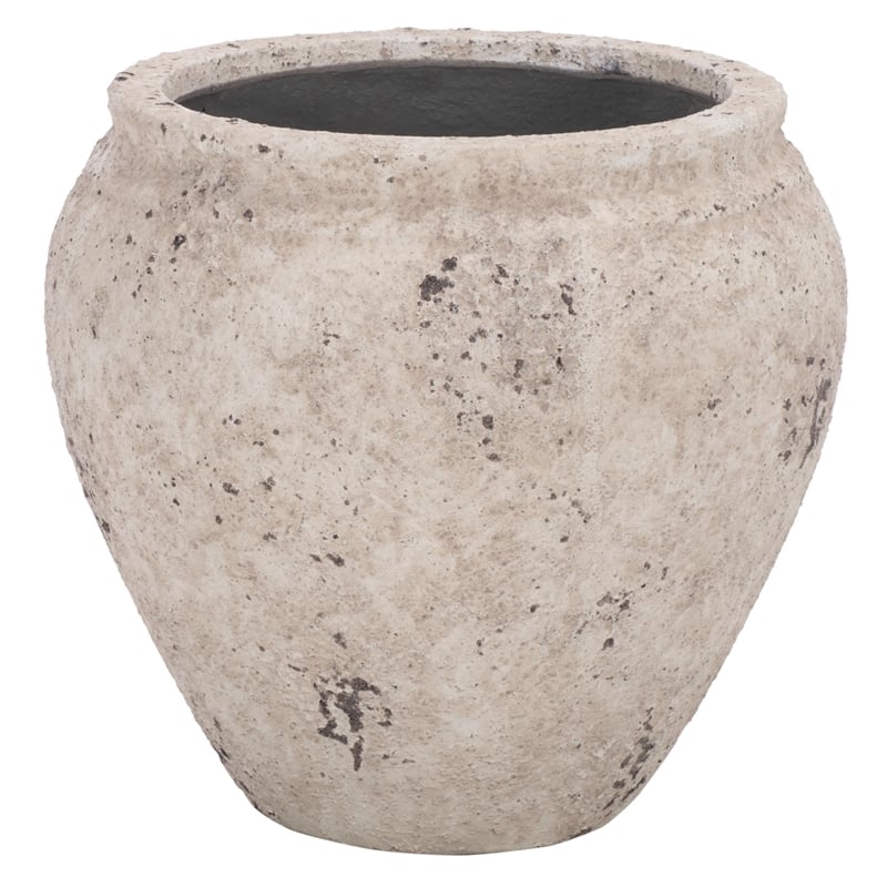 Safavieh Ramsey Ficonstone Planter Pot in White