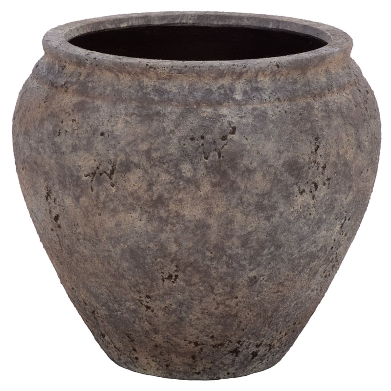 Safavieh Ramsey Large Ficonstone Planter Pot in Brown