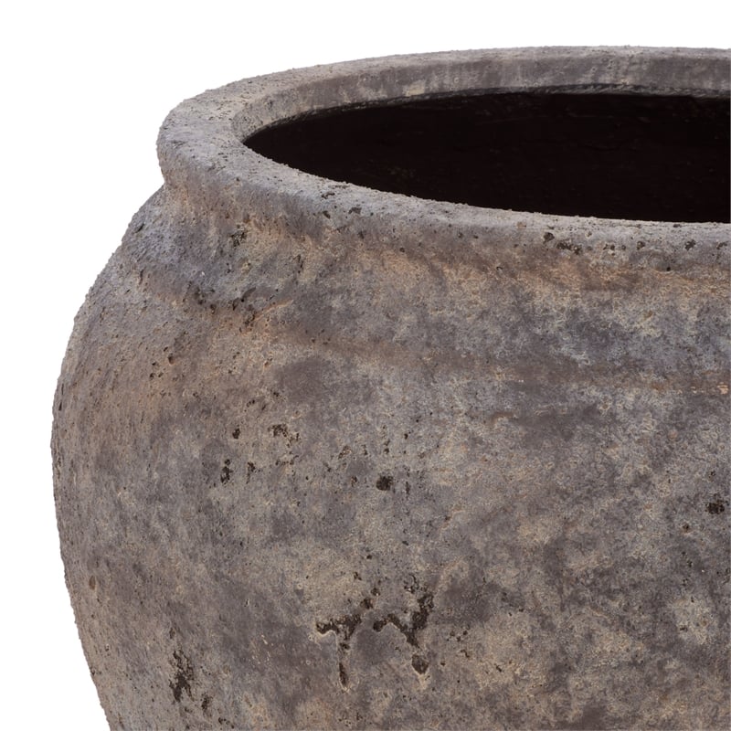 Safavieh Ramsey Large Ficonstone Planter Pot in Brown