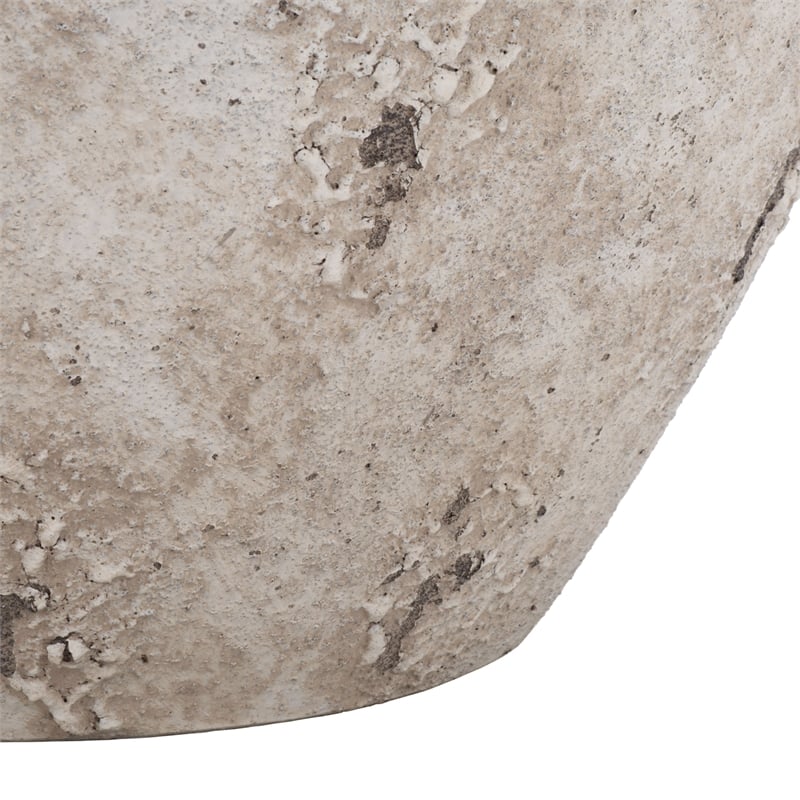 Safavieh Ramsey Large Ficonstone Planter Pot in White