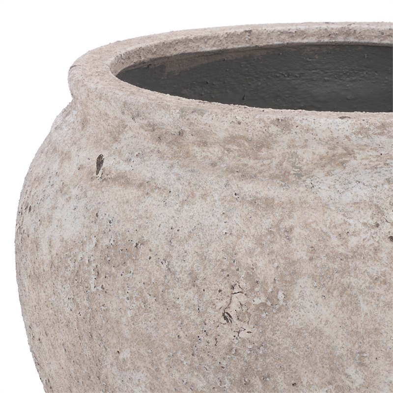 Safavieh Ramsey Large Ficonstone Planter Pot in White