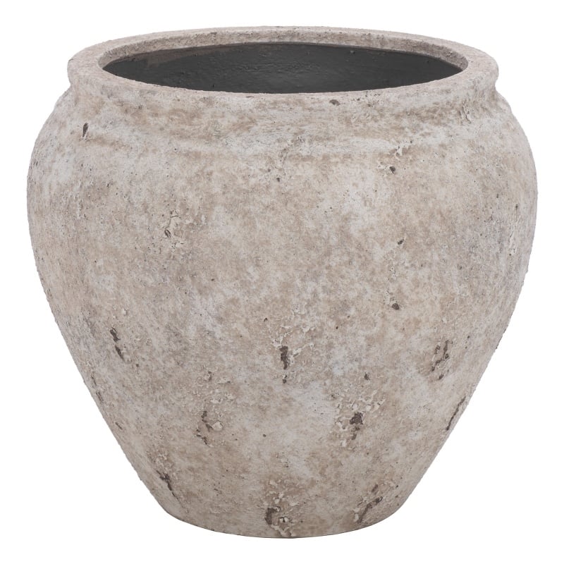 Safavieh Ramsey Large Ficonstone Planter Pot in White