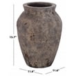 Safavieh Bolton Ficonstone Planter Pot  in Brown