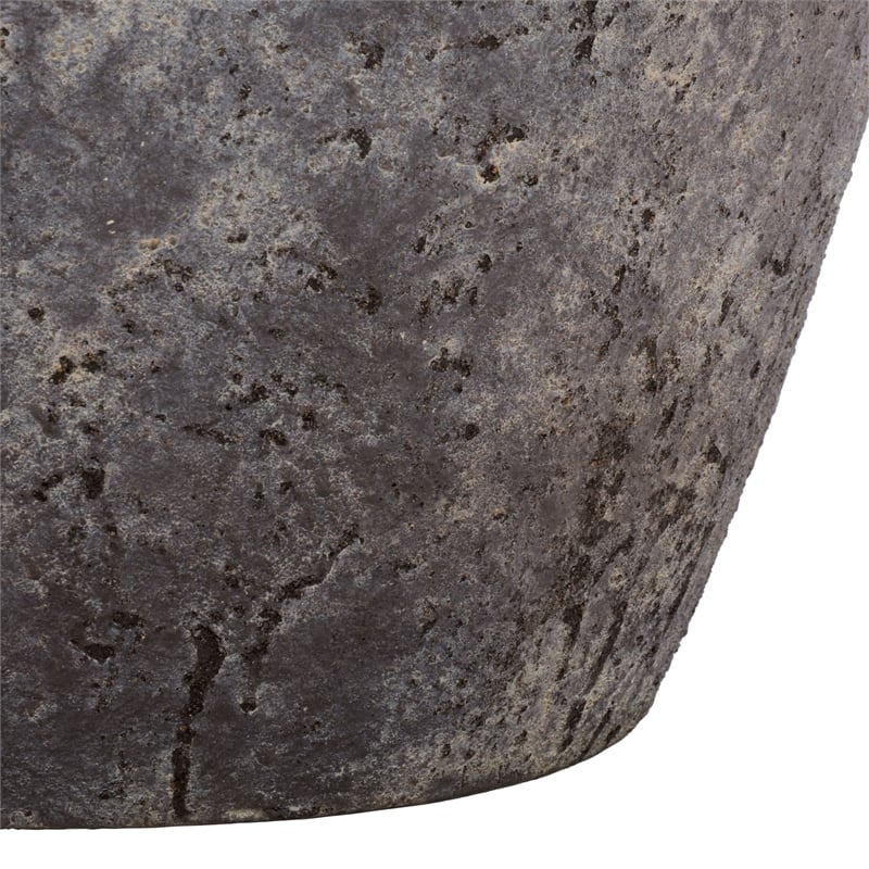 Safavieh Bolton Large Ficonstone Planter Pot in Brown