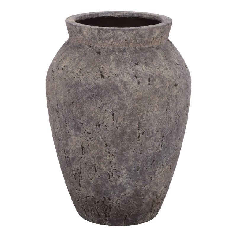 Safavieh Bolton Large Ficonstone Planter Pot in Brown