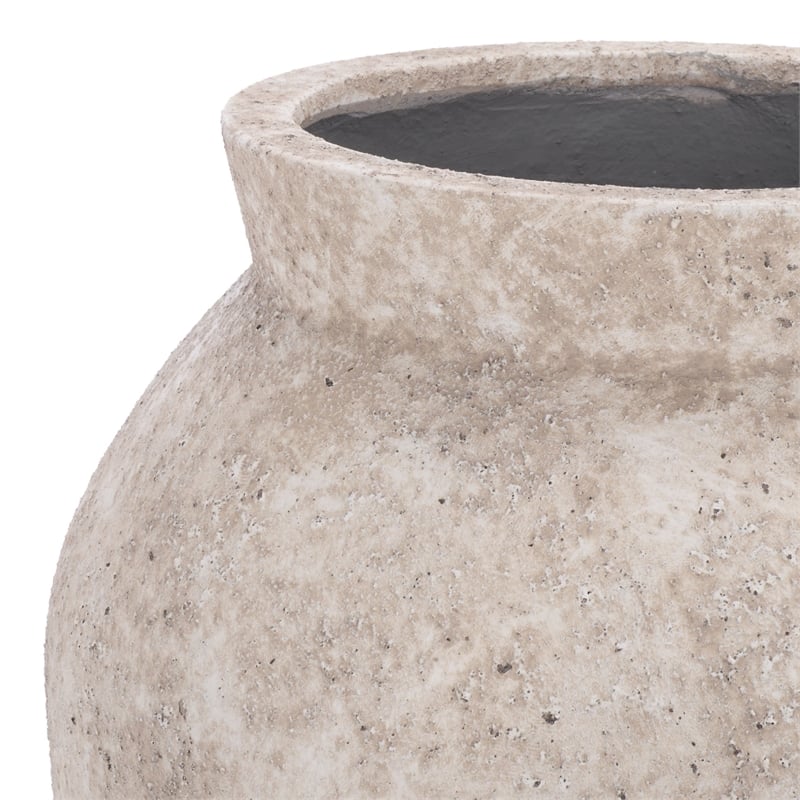 Safavieh Bolton Large Ficonstone Planter Pot in White