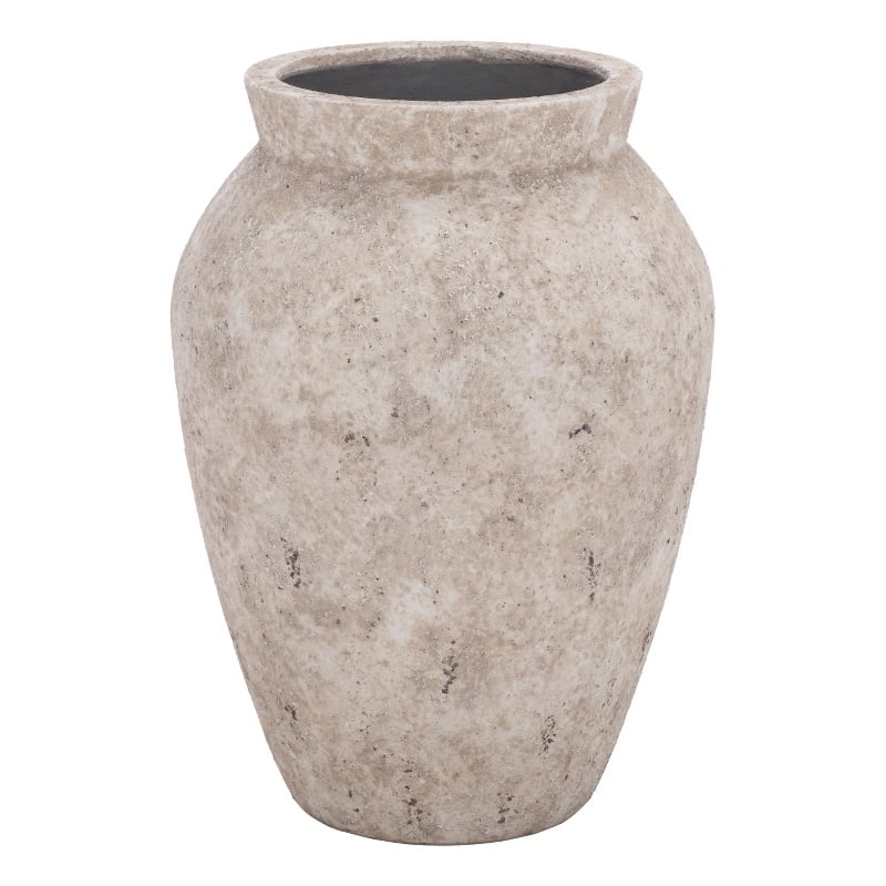 Safavieh Bolton Large Ficonstone Planter Pot in White