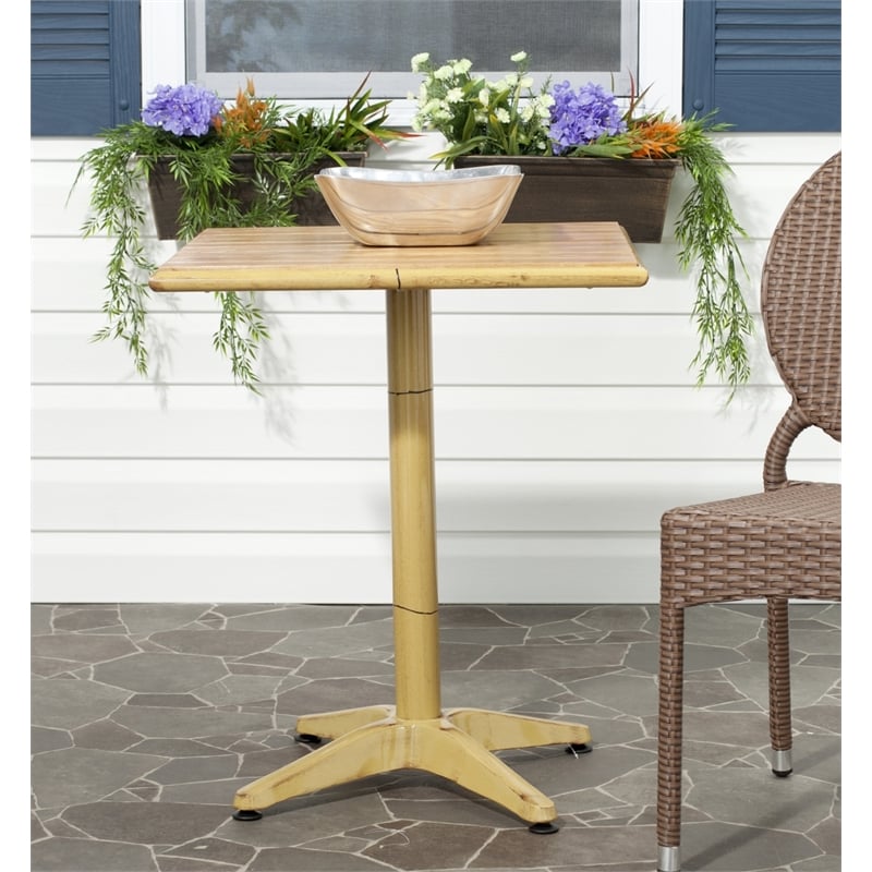 Safavieh Svana Metal Accent Table in Bamboo