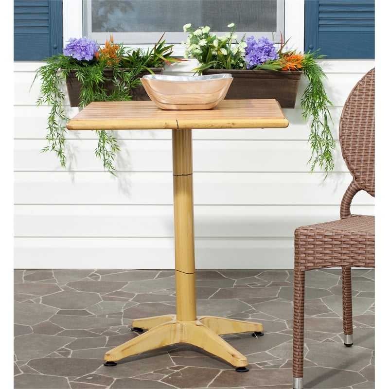 Safavieh Svana Metal Accent Table in Bamboo