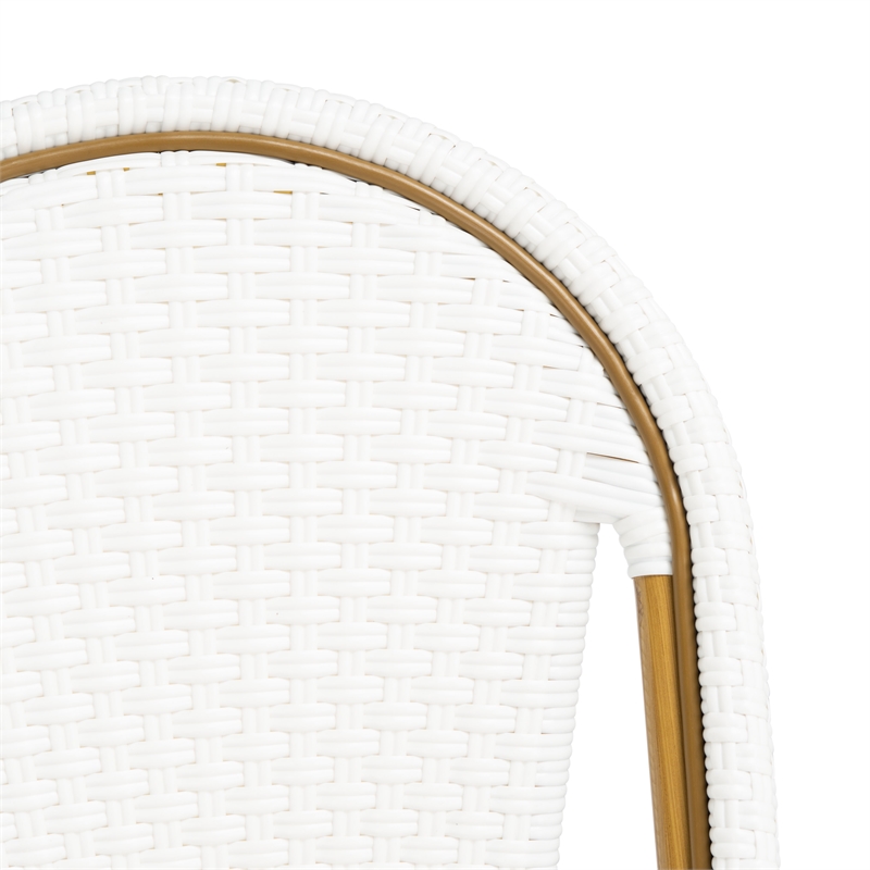 Safavieh Ford Aluminum Barstool in White