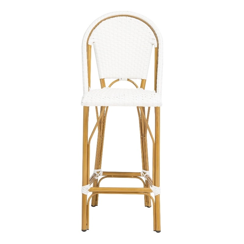 Safavieh Ford Aluminum Barstool in White