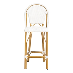 Safavieh Ford Aluminum Barstool in White