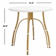 Safavieh Kylie Aluminum Bistro Table in White