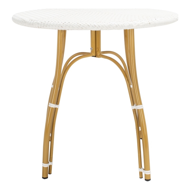 Safavieh Kylie Aluminum Bistro Table in White