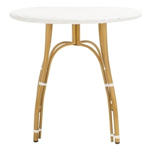 Safavieh Kylie Aluminum Bistro Table in White