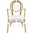 Safavieh Rosen Aluminum Arm Chair in White
