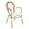 Safavieh Rosen Aluminum Arm Chair in White