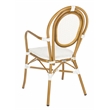 Safavieh Rosen Aluminum Arm Chair in White