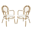Safavieh Rosen Aluminum Arm Chair in White