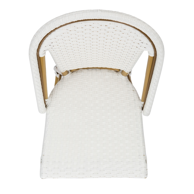 Safavieh Gresley Aluminum Counter Stool in White