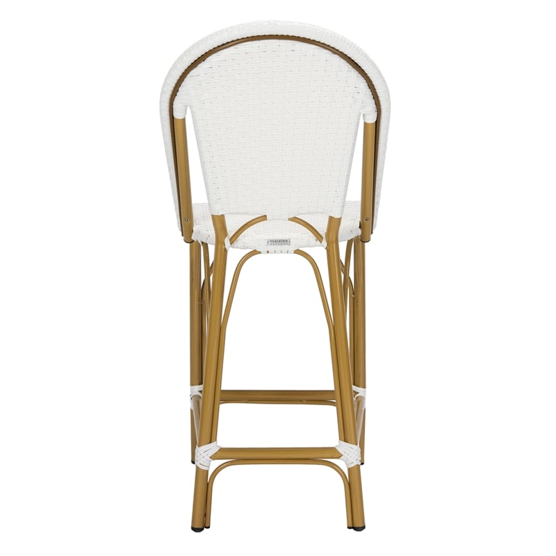 Safavieh Gresley Aluminum Counter Stool in White