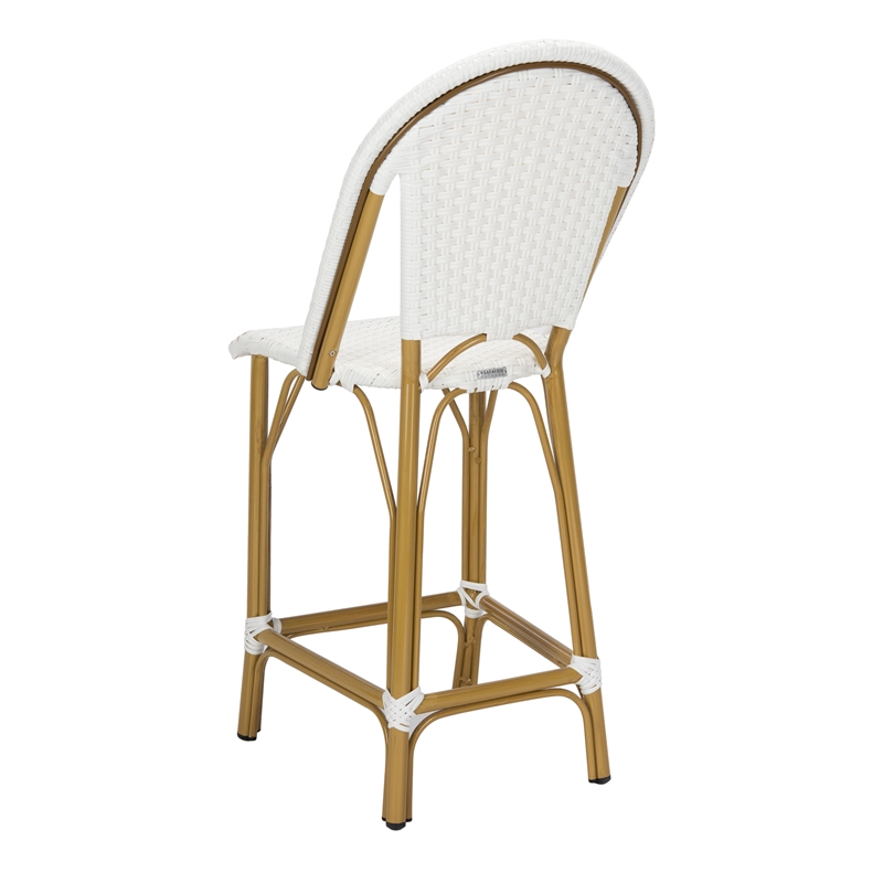 Safavieh Gresley Aluminum Counter Stool in White